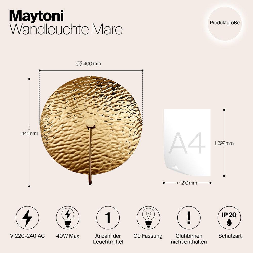 Mare Wall Lamp With Gold Styling-Maytoni-South Charlotte Fine Lighting