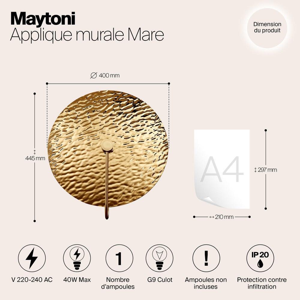 Mare Wall Lamp With Gold Styling-Maytoni-South Charlotte Fine Lighting