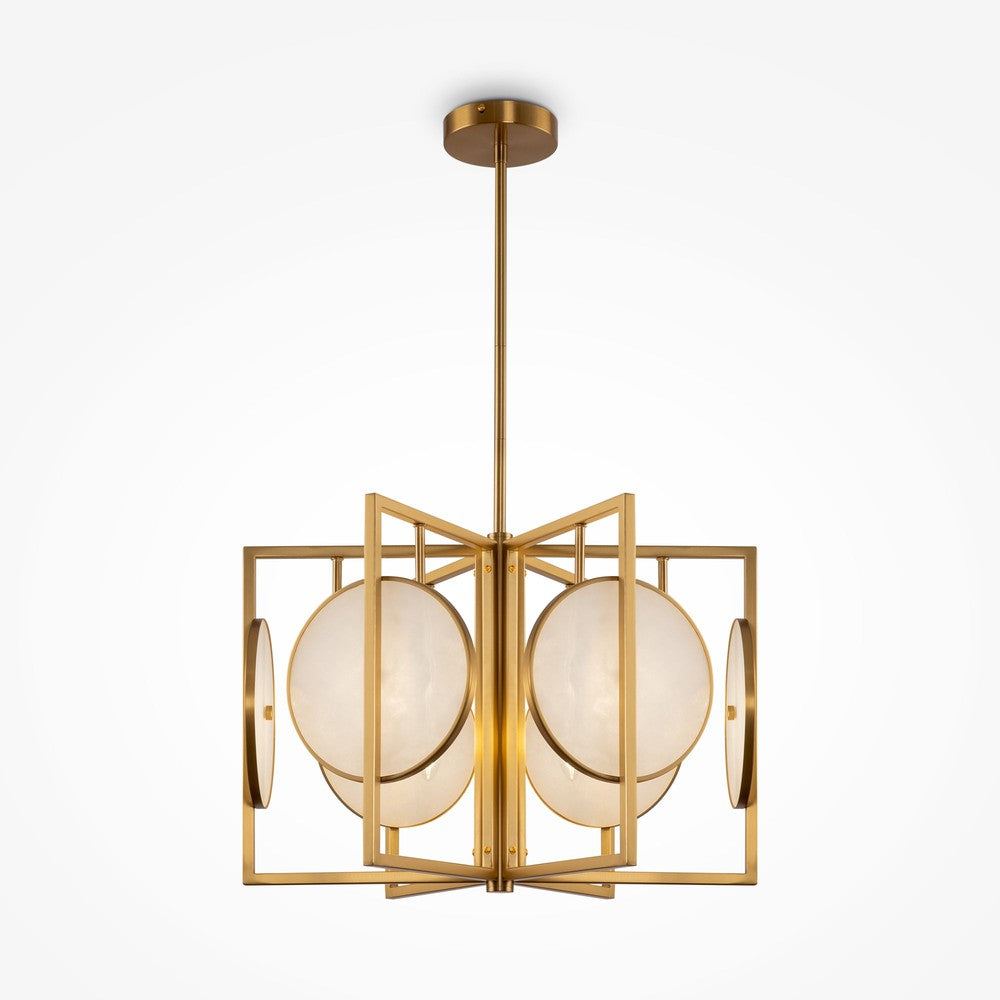 Marmo Chandelier With Gold Styling-Maytoni-South Charlotte Fine Lighting