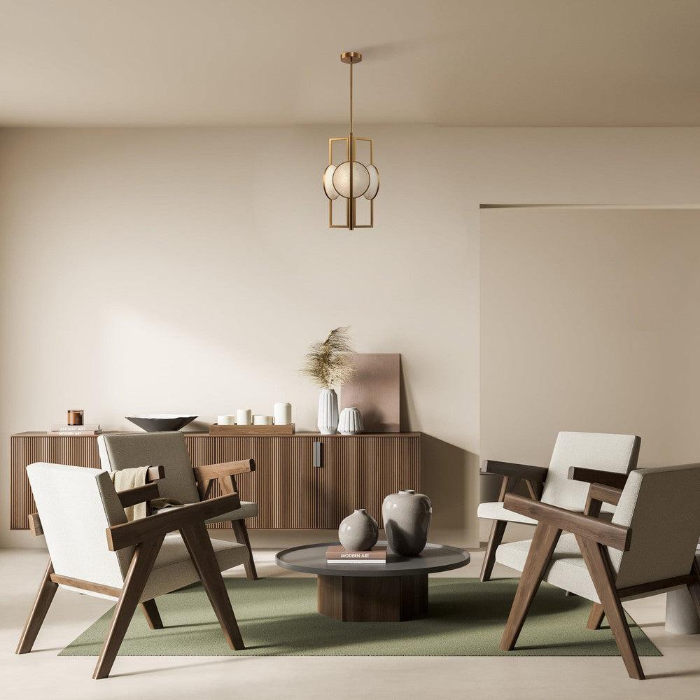 Marmo Chandelier With Gold Styling - Single Light-Maytoni-South Charlotte Fine Lighting