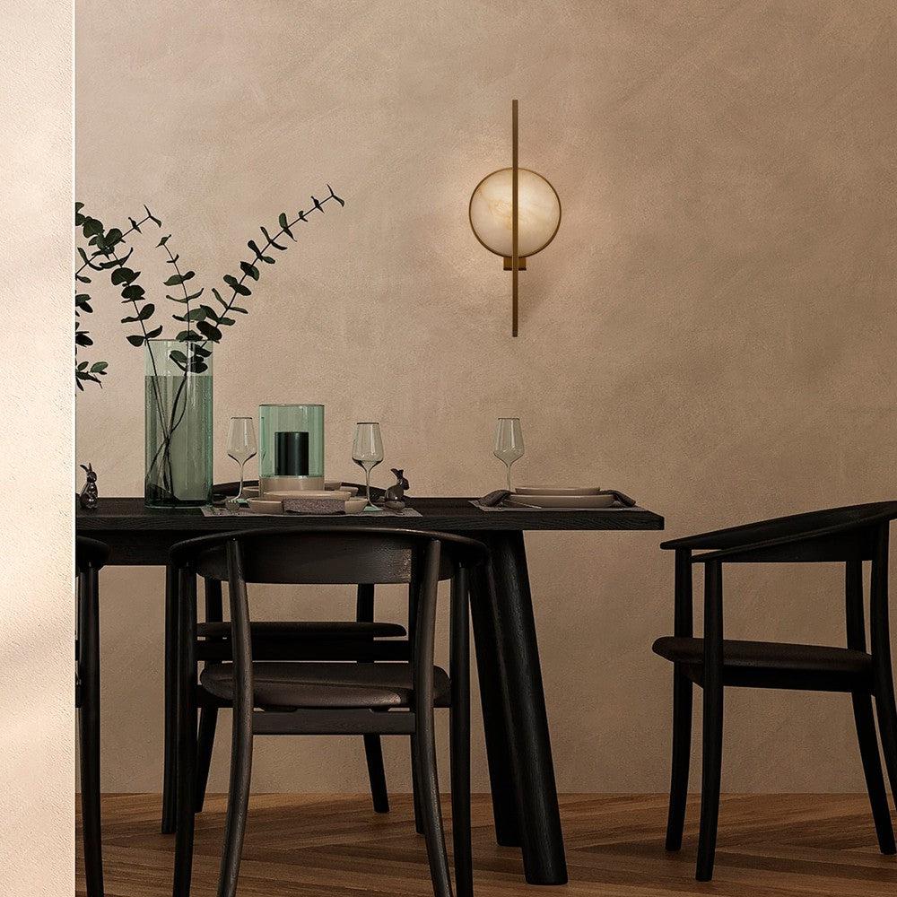 Marmo Large Wall Lamp With Gold And Marble Styling-Maytoni-South Charlotte Fine Lighting