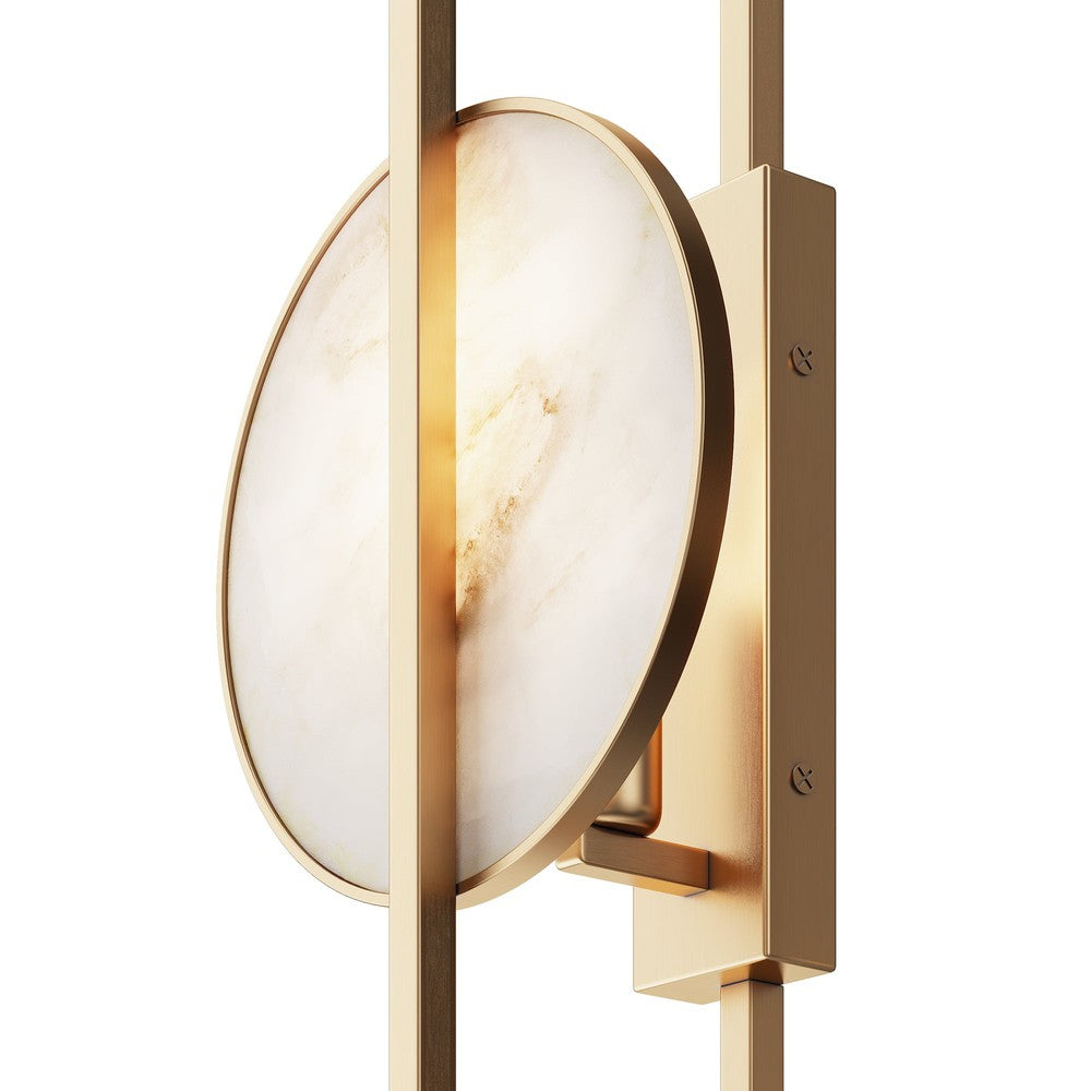 Marmo Large Wall Lamp With Gold And Marble Styling-Maytoni-South Charlotte Fine Lighting