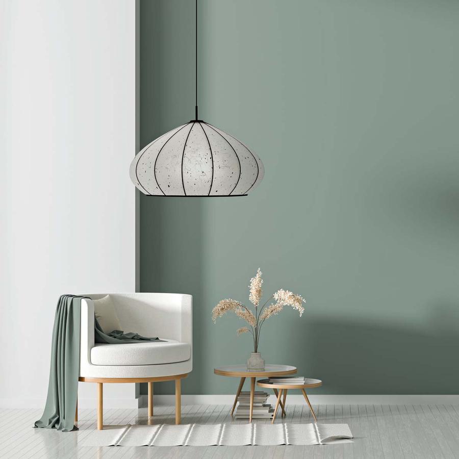The Mushroom Washi lantern pendant light is made by Storm Furniture and sold by South Charlotte Fine Lighting