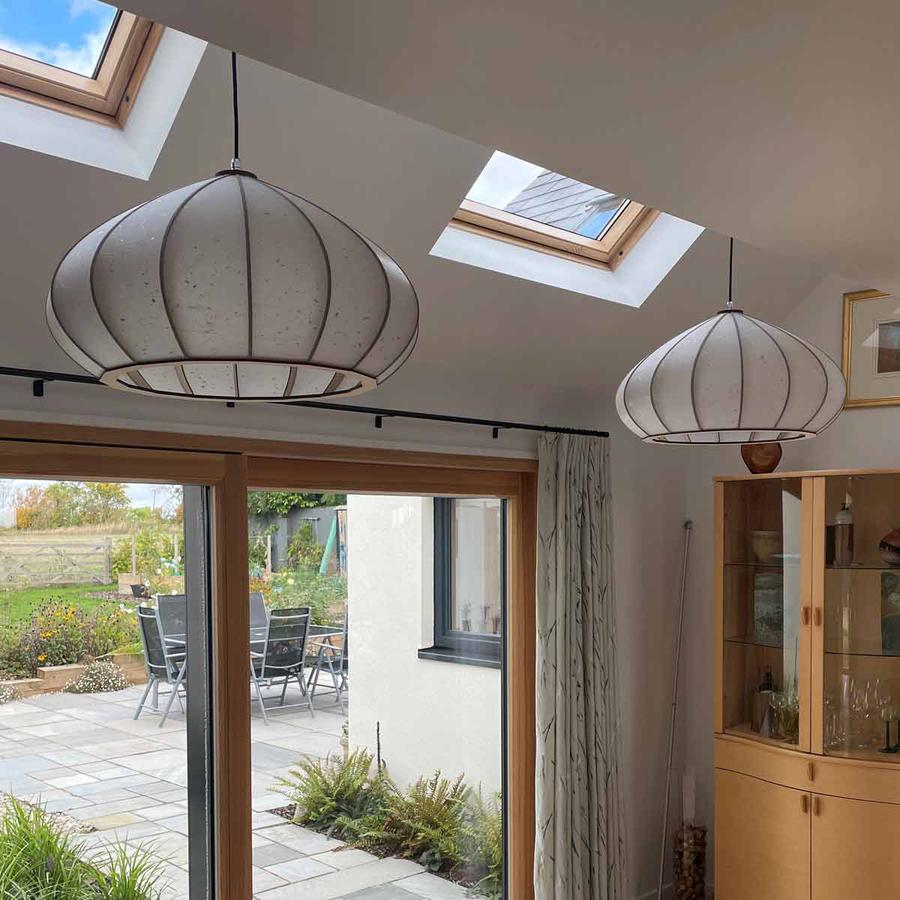 Mushroom Washi lantern pendant light is also great for use in a kitchen