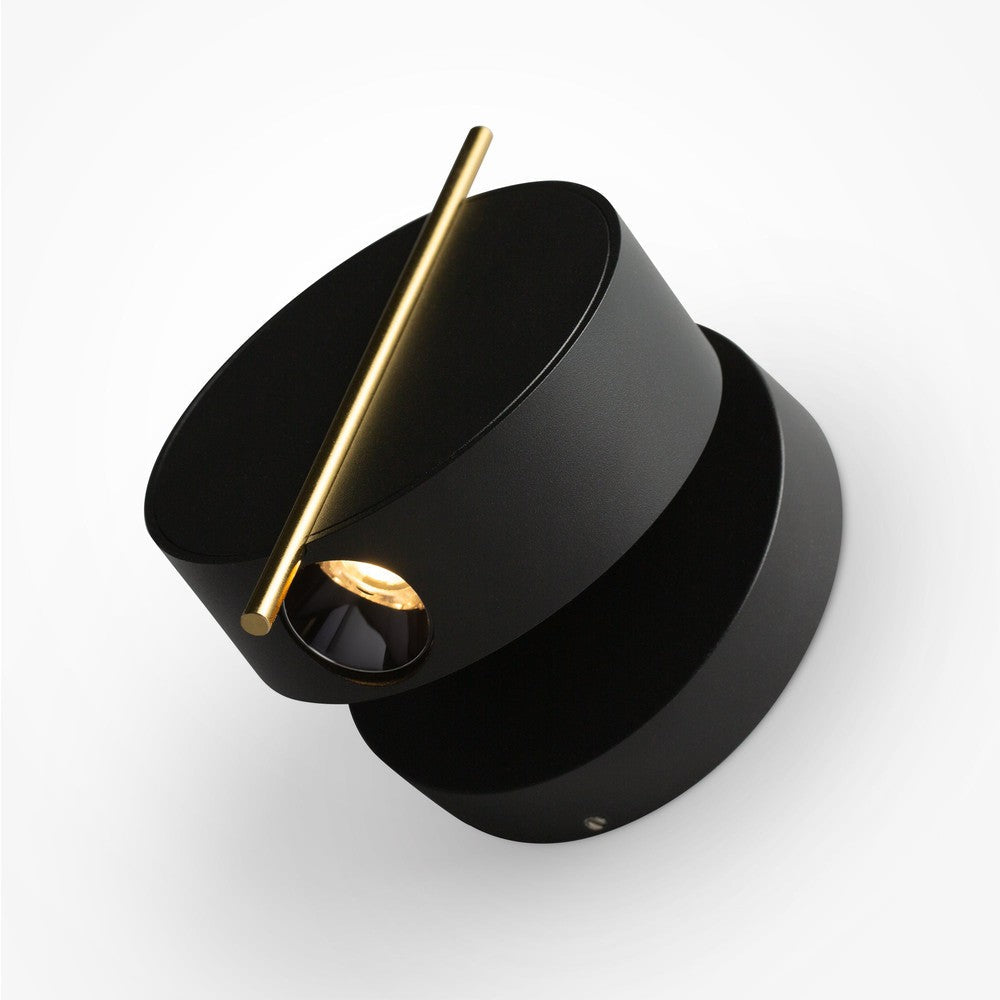 Nuance Wall Lamp In Black And Gold-Maytoni-South Charlotte Fine Lighting