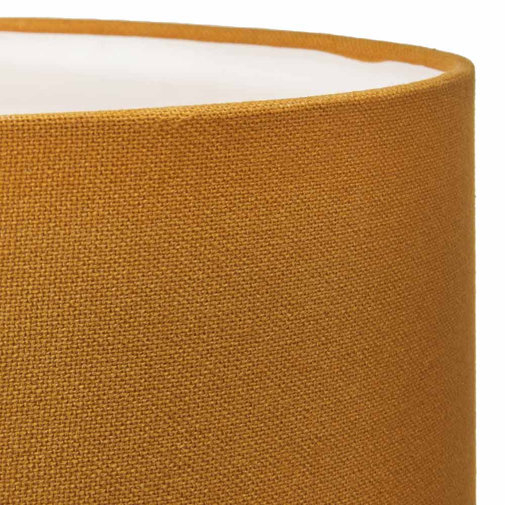 White lining on lamp shade yellow