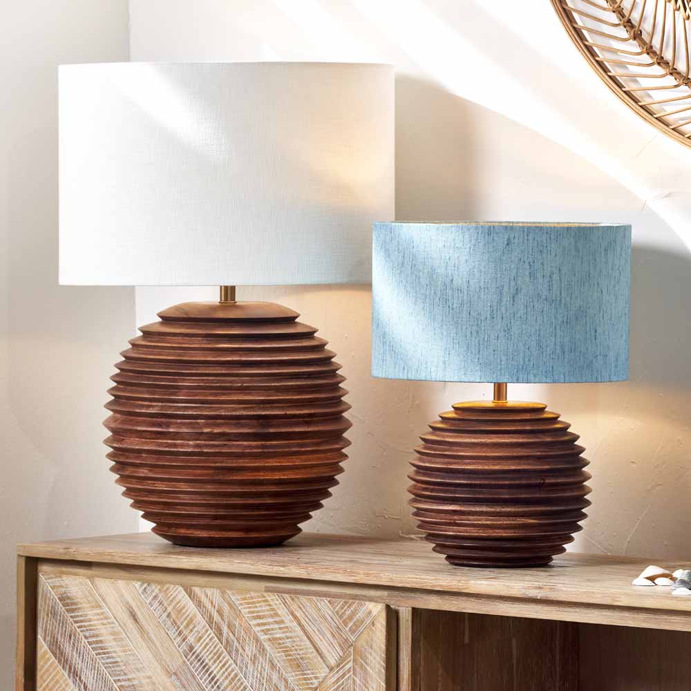 Pembury wooden table lamp range