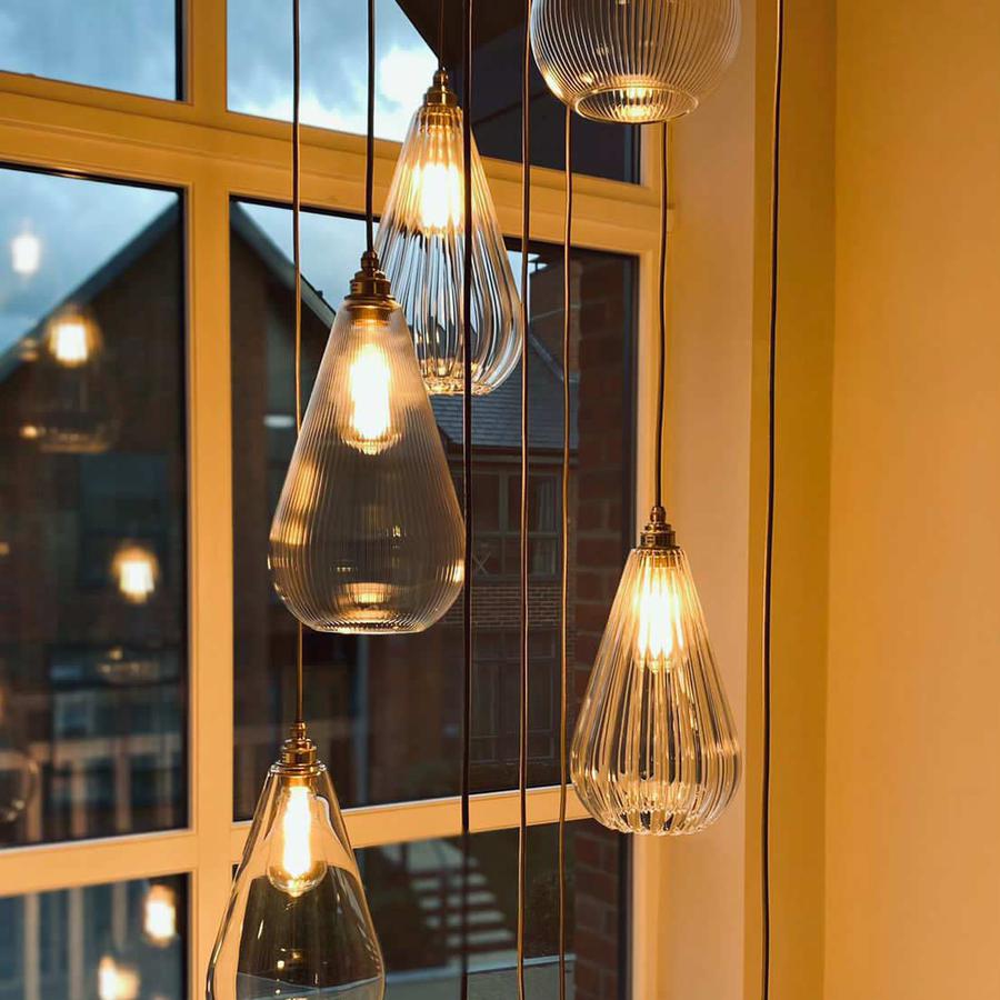 Pendant light cluster from South Charlotte Fine Lighting