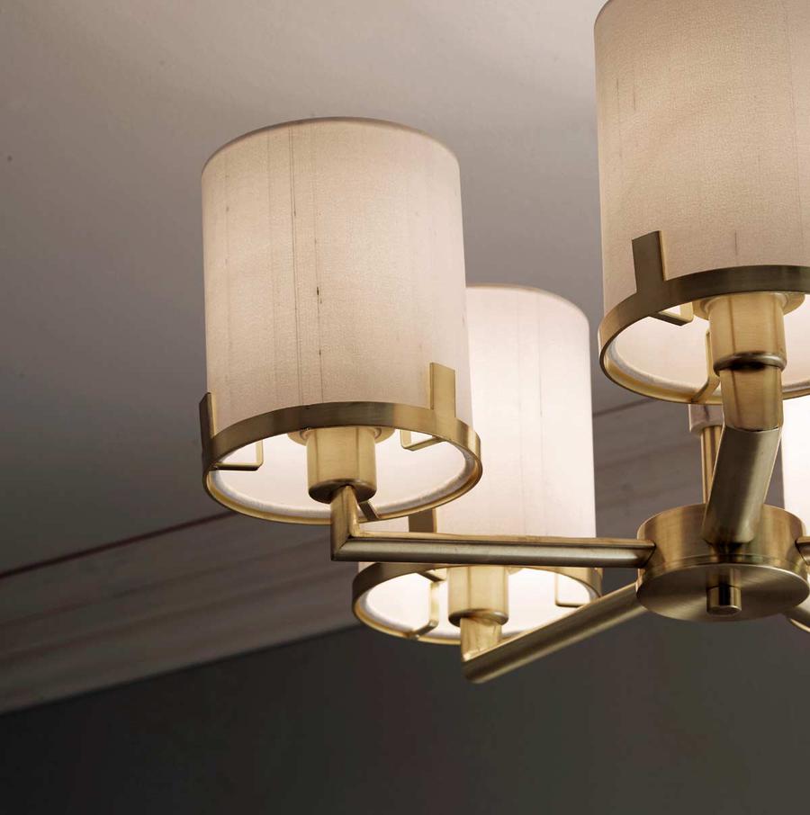 Pendant lights gold are ideal for living room, as pictured