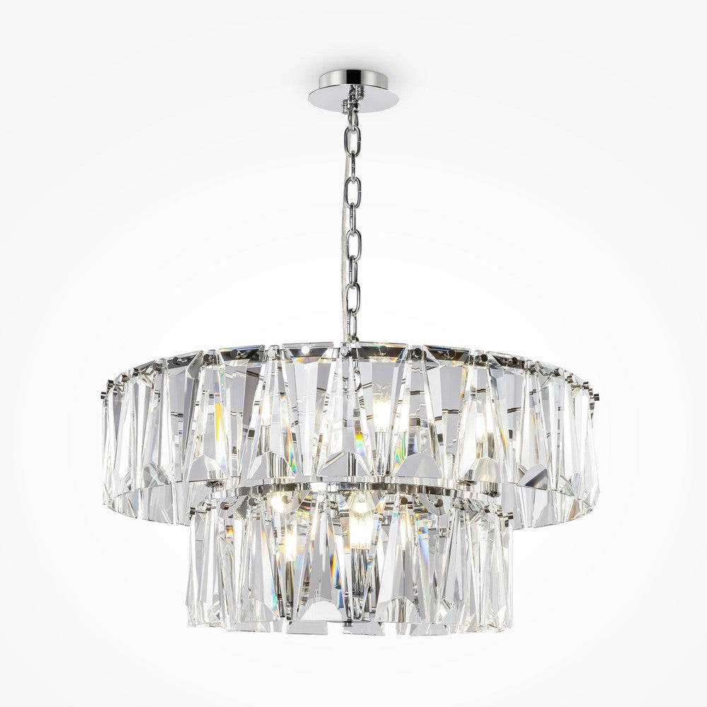 Puntes Chandelier With Chrome Styling - Medium-Maytoni-South Charlotte Fine Lighting