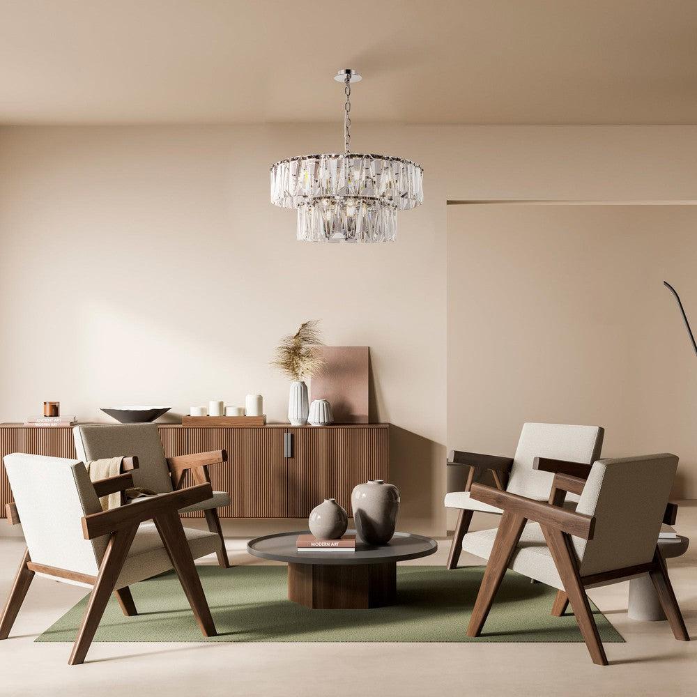Puntes Chandelier With Chrome Styling - Medium-Maytoni-South Charlotte Fine Lighting