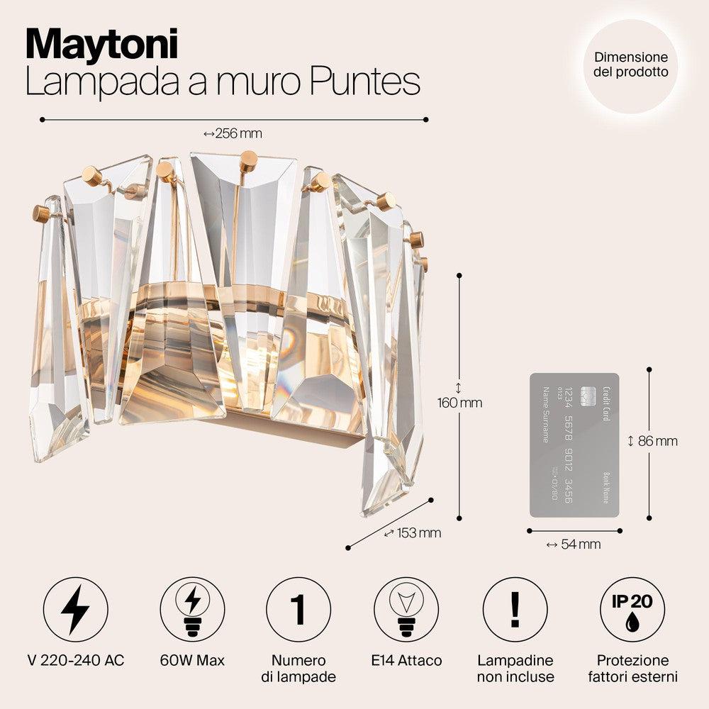 Puntes Wall Lamp With Gold Styling-Maytoni-South Charlotte Fine Lighting