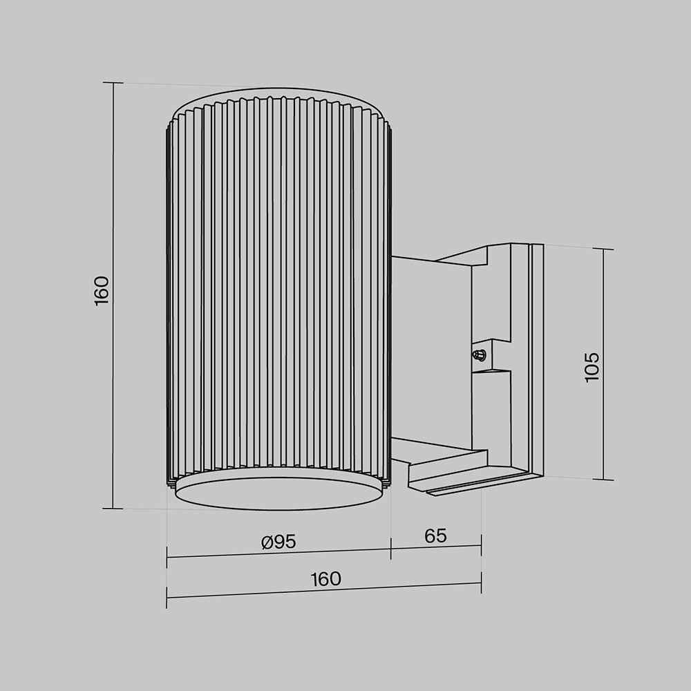 Rando Wall Lamp White-Maytoni-South Charlotte Fine Lighting