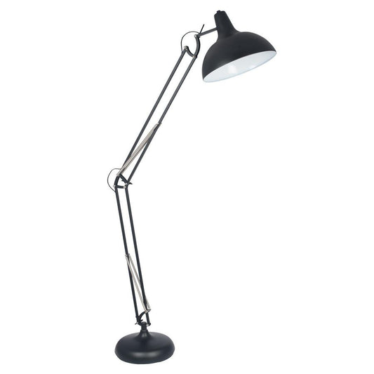 Reading lamp standing in matt black from South Charlotte Fine Lighting