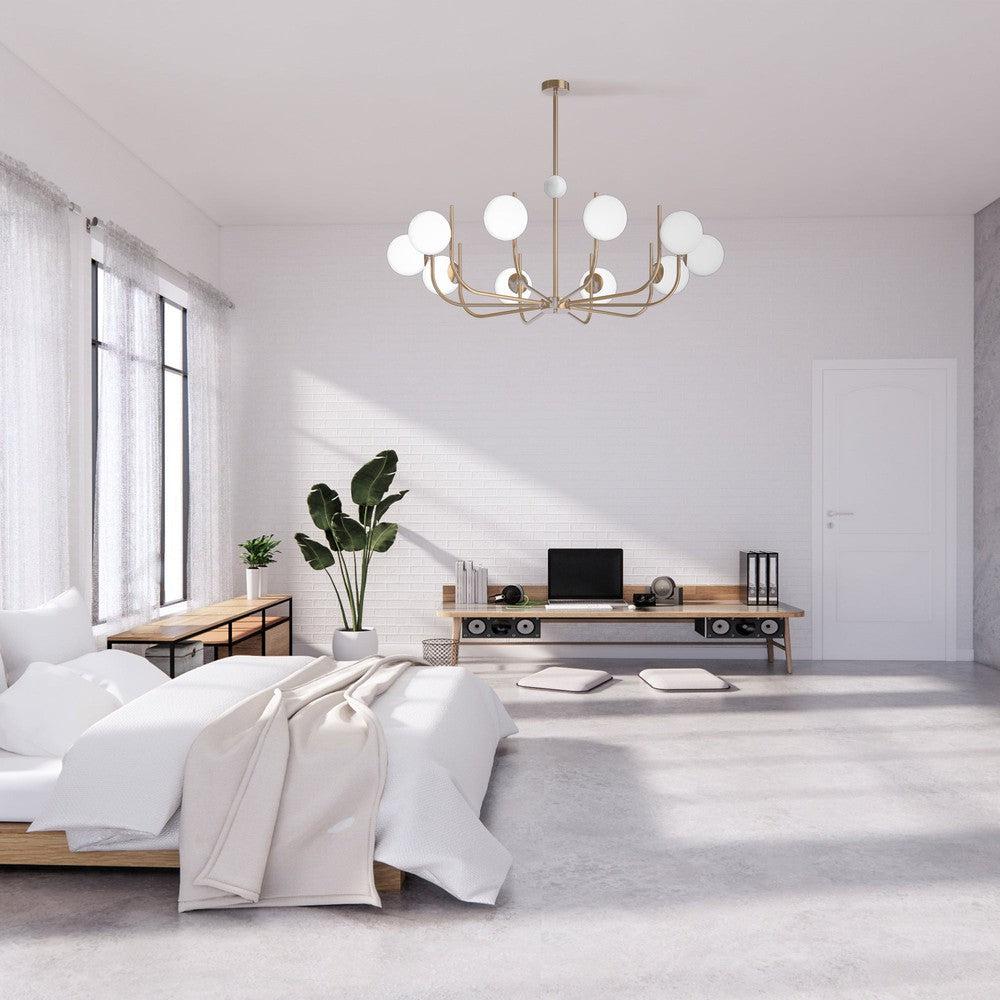 Rendez-vous Chandelier With Brass Styling - Large-Maytoni-South Charlotte Fine Lighting