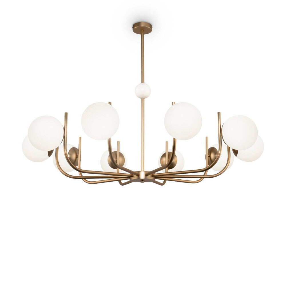 Rendez-vous Chandelier With Brass Styling - Large-Maytoni-South Charlotte Fine Lighting