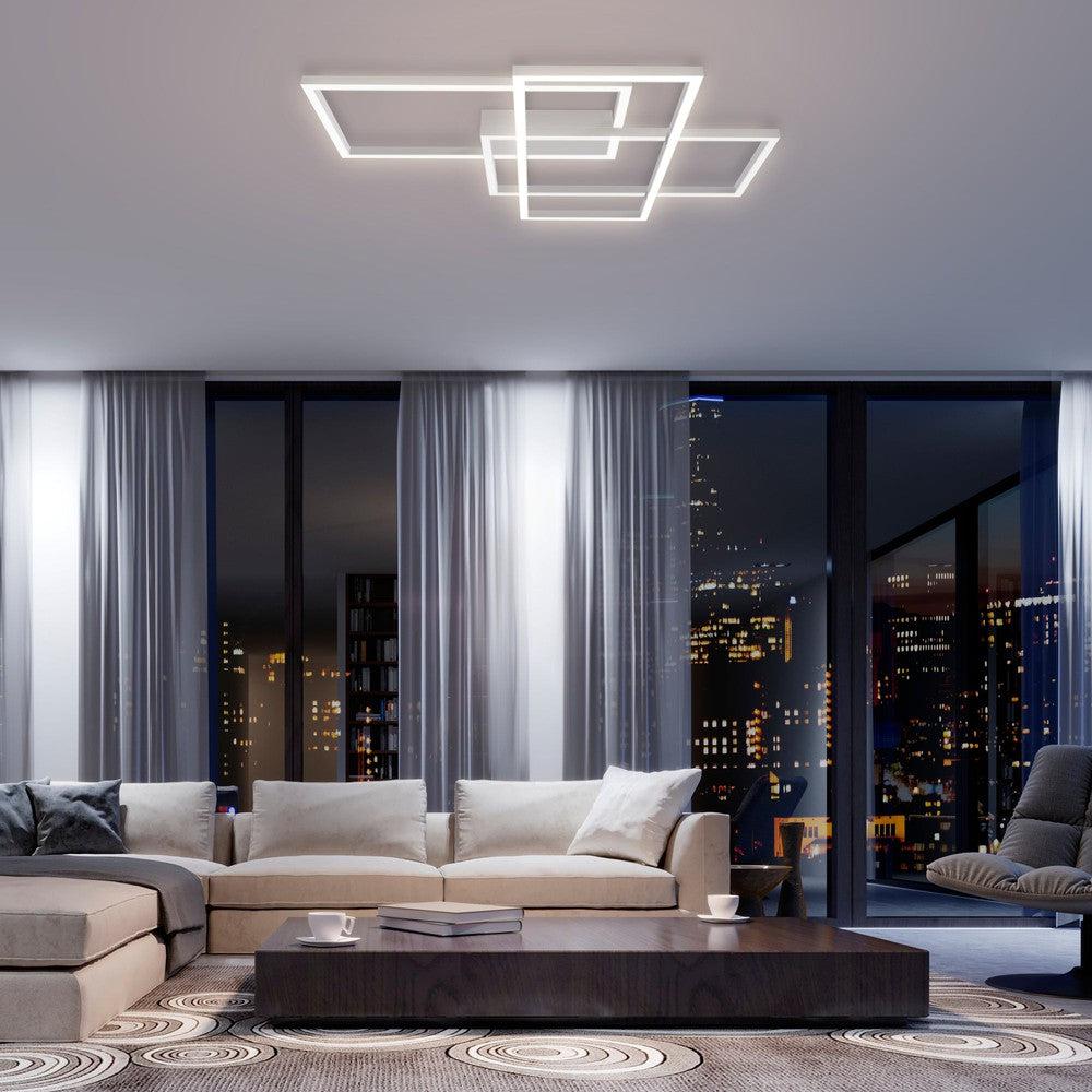 Rida Ceiling Lamp In White - Large-Maytoni-South Charlotte Fine Lighting