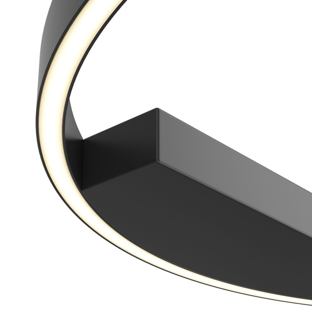 Rim Ceiling Lamp In Black - Cool Tones (Large)-Maytoni-South Charlotte Fine Lighting
