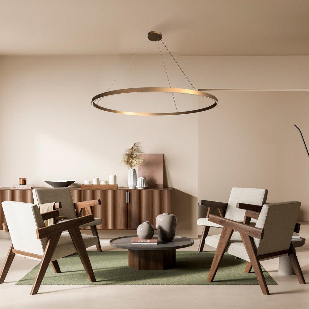 Rim Pendant Lamp A With Brass Styling-Maytoni-South Charlotte Fine Lighting