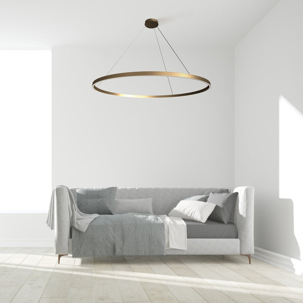 Rim Pendant Lamp A With Brass Styling-Maytoni-South Charlotte Fine Lighting