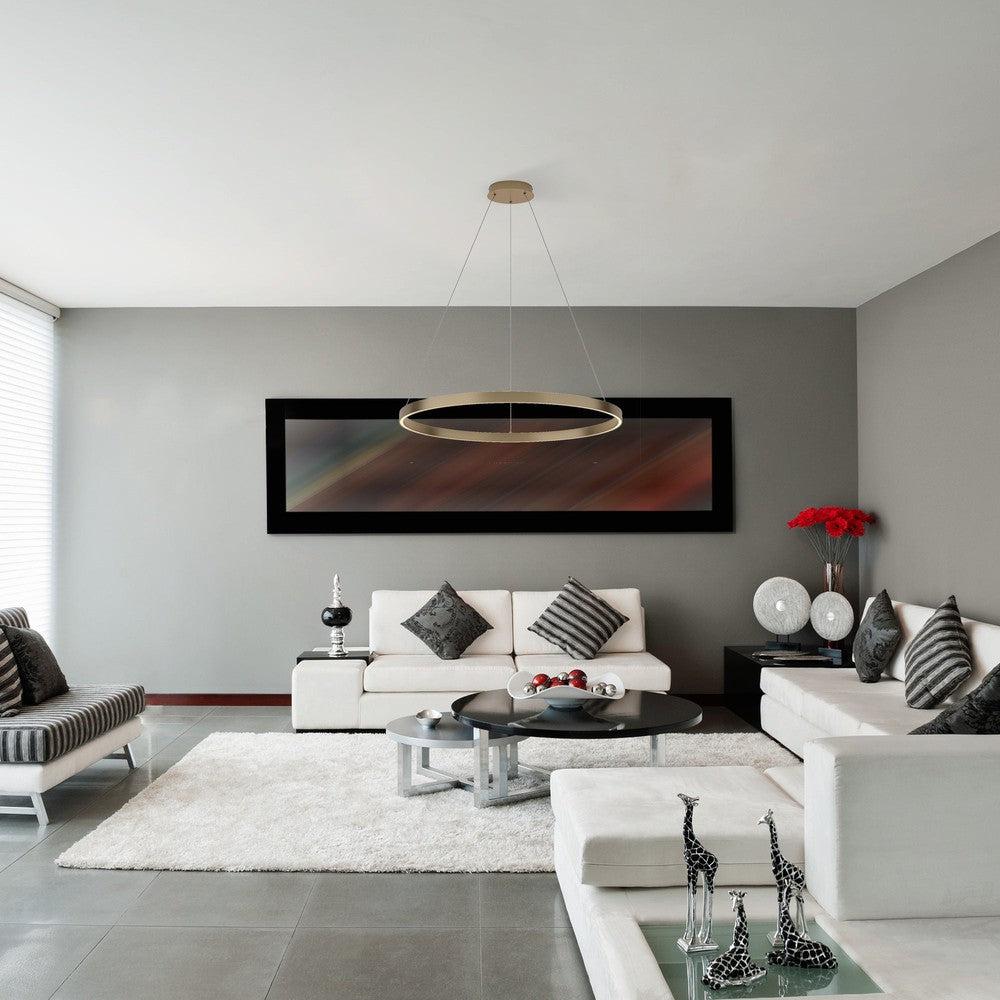 Rim Pendant Lamp D With Brass Styling-Maytoni-South Charlotte Fine Lighting