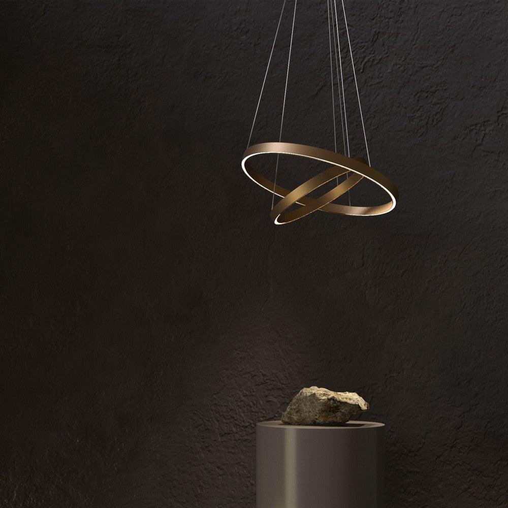 Rim Pendant Lamp With Brass Styling - Deep-Maytoni-South Charlotte Fine Lighting