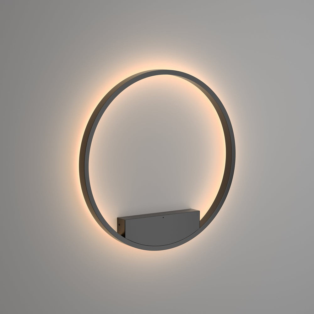 Rim Wall Lamp In Black - Warm Tones (Medium)-Maytoni-South Charlotte Fine Lighting