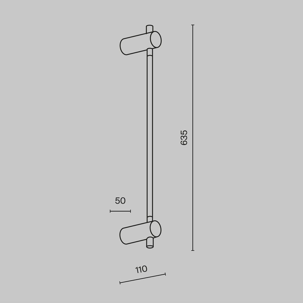Rotta Wall Lamp In Black-Maytoni-South Charlotte Fine Lighting