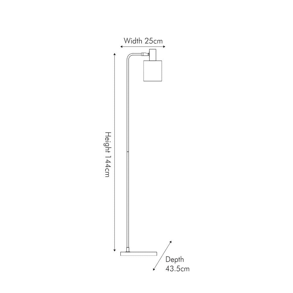 Sizes for Biba home reading light