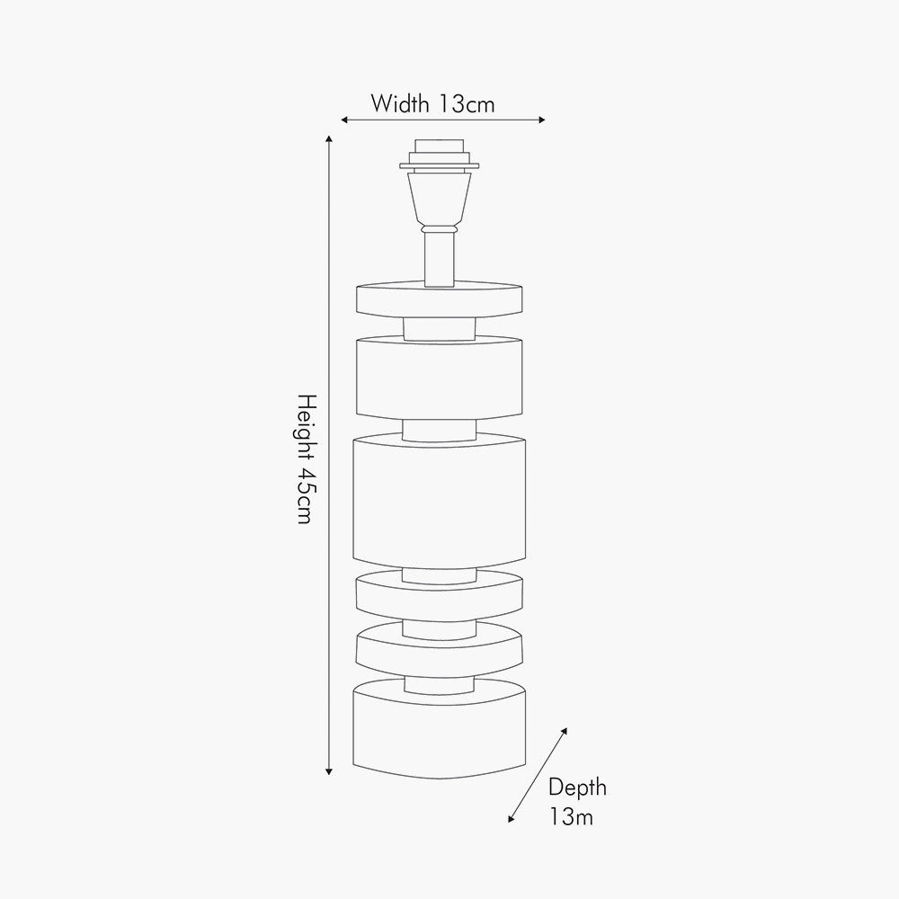 Sizes for Elon table lamp metal