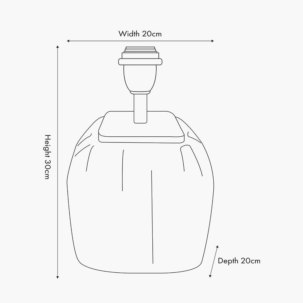 Sizes for black table lamp