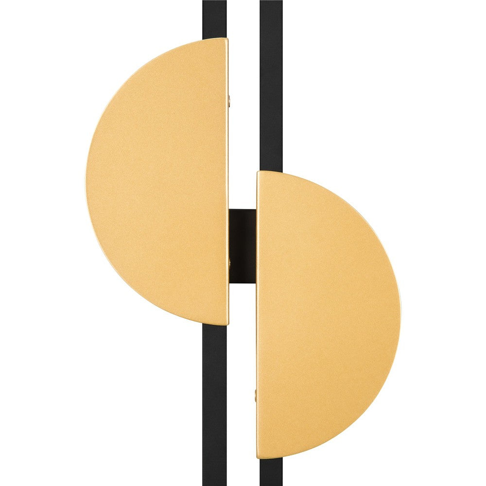 Skyline Vertical Wall Lamp With Black And Gold Styling-Maytoni-South Charlotte Fine Lighting