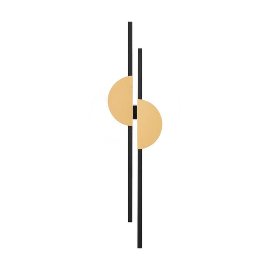 Skyline Vertical Wall Lamp With Black And Gold Styling-Maytoni-South Charlotte Fine Lighting