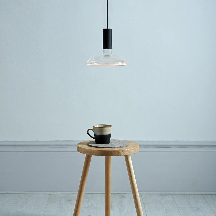 SPIN PENDANT LIGHT IN BLACK-Well Lit-South Charlotte Fine Lighting
