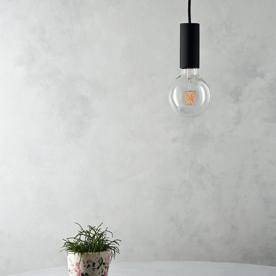 SPIN PENDANT LIGHT IN BLACK-Well Lit-South Charlotte Fine Lighting