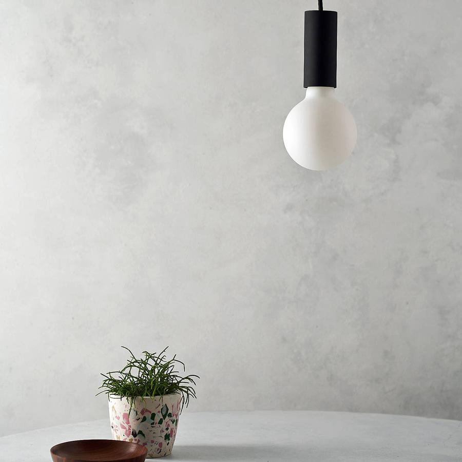 SPIN PENDANT LIGHT IN BLACK-Well Lit-South Charlotte Fine Lighting