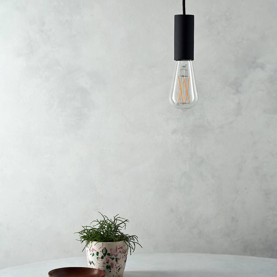 SPIN PENDANT LIGHT IN BLACK-Well Lit-South Charlotte Fine Lighting