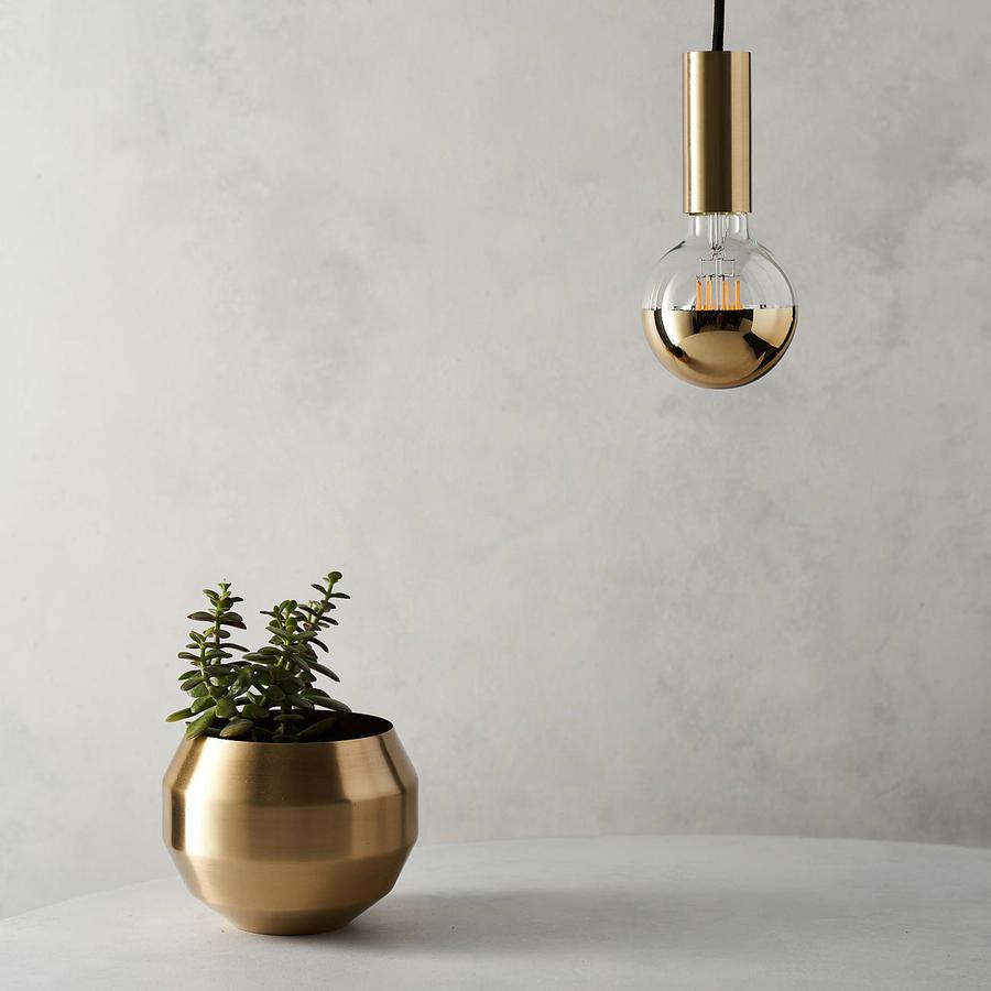 Modern pendant lights are available from South Charlotte Fine Lighting, such as this Well Lit Spin Pendant Light with the Well Lit Aurelia LED Light Bulb