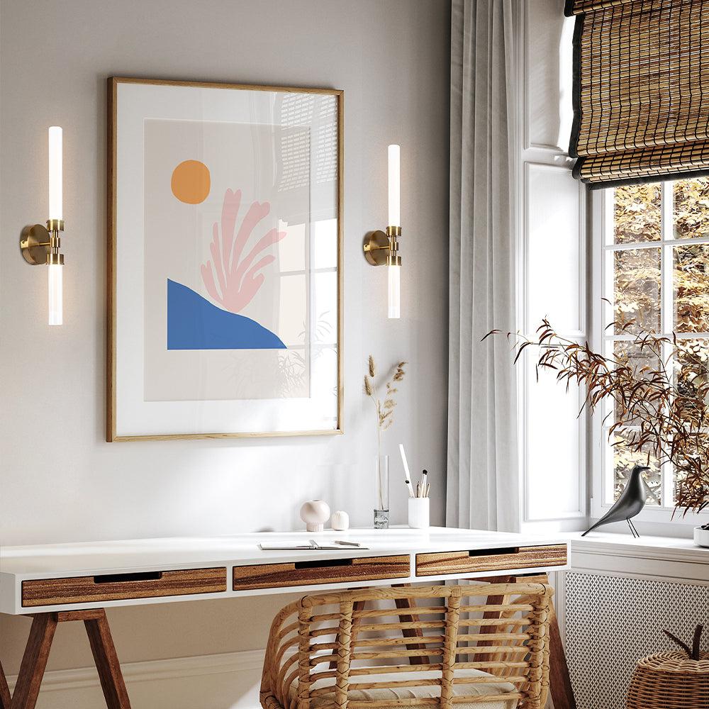Stelo Wall Lamp With Brass Styling-Maytoni-South Charlotte Fine Lighting