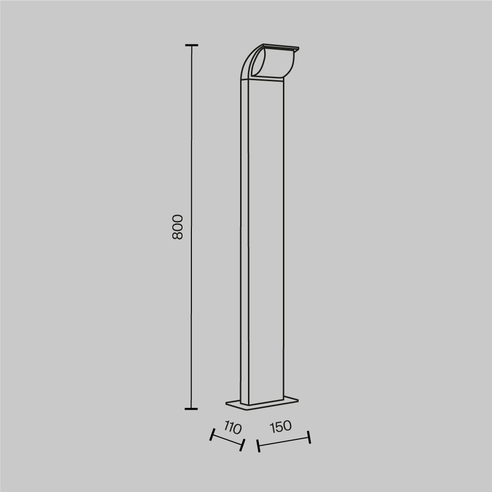 Stock Lamp Post-Maytoni-South Charlotte Fine Lighting