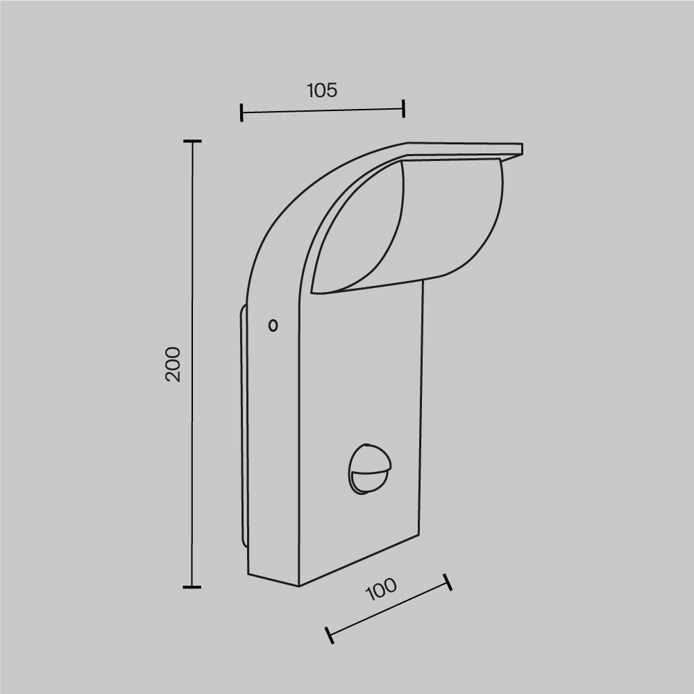 Stock Wall Lamp With Motion Sensor-Maytoni-South Charlotte Fine Lighting