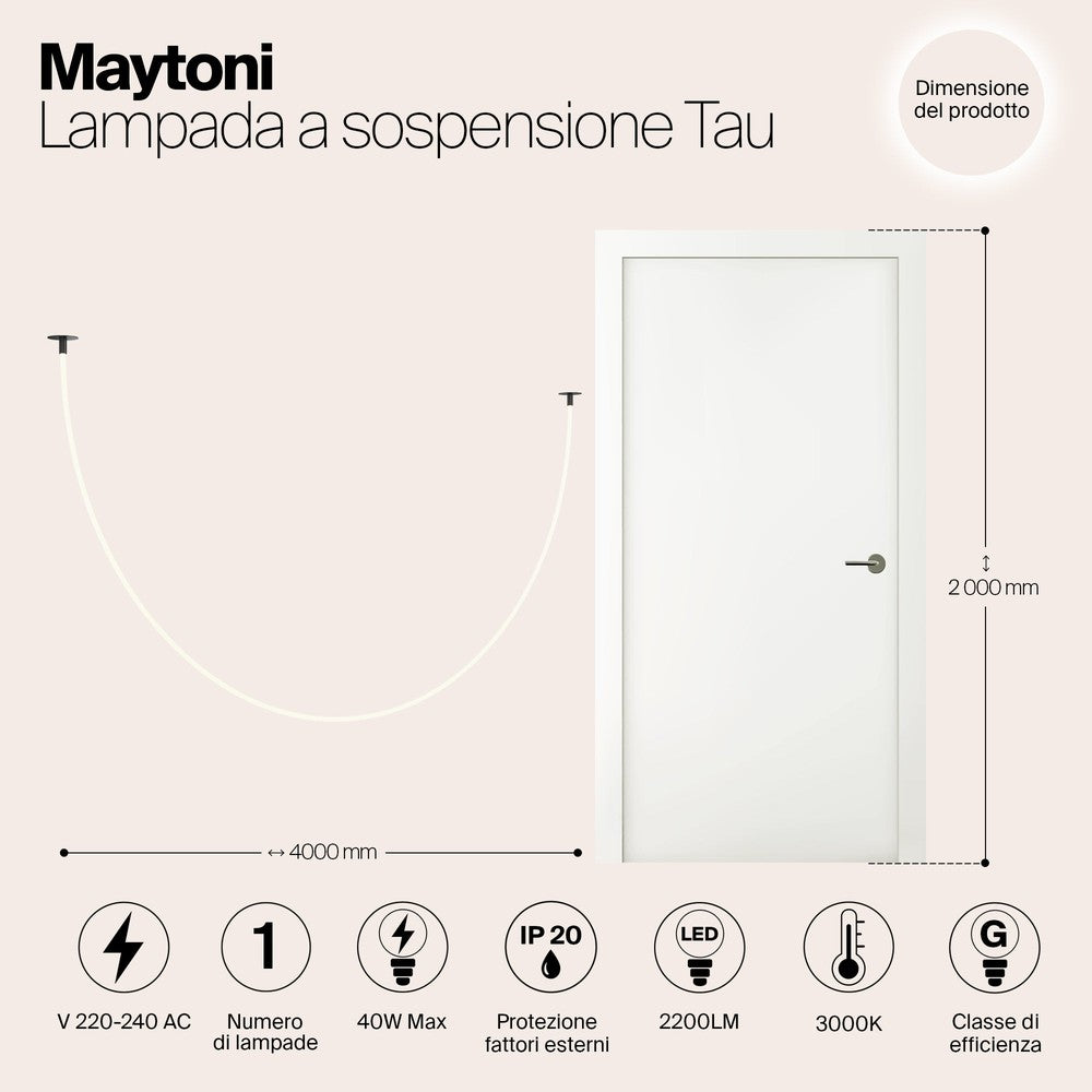 Tau Pendant Lamp In Black-Maytoni-South Charlotte Fine Lighting
