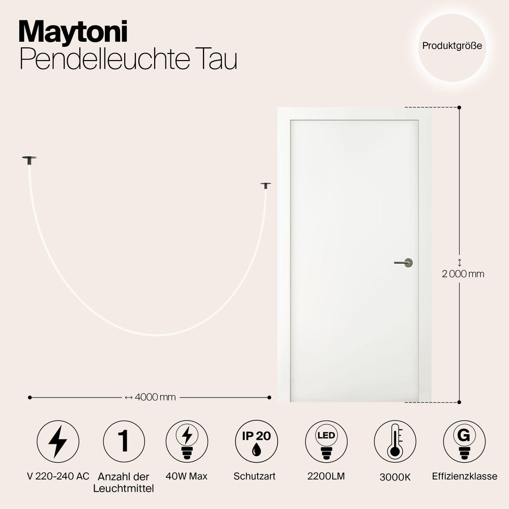 Tau Pendant Lamp In Black-Maytoni-South Charlotte Fine Lighting