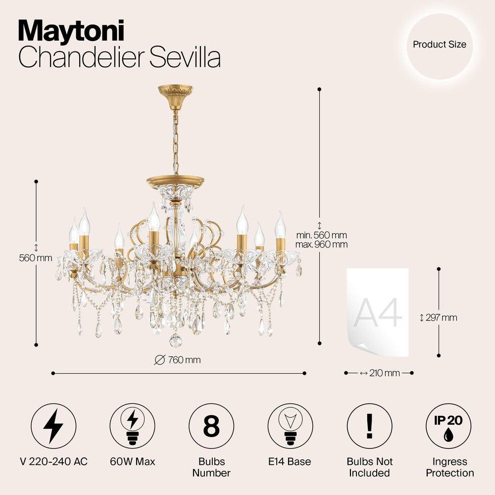 Sevilla Chandelier Large-Maytoni-South Charlotte Fine Lighting