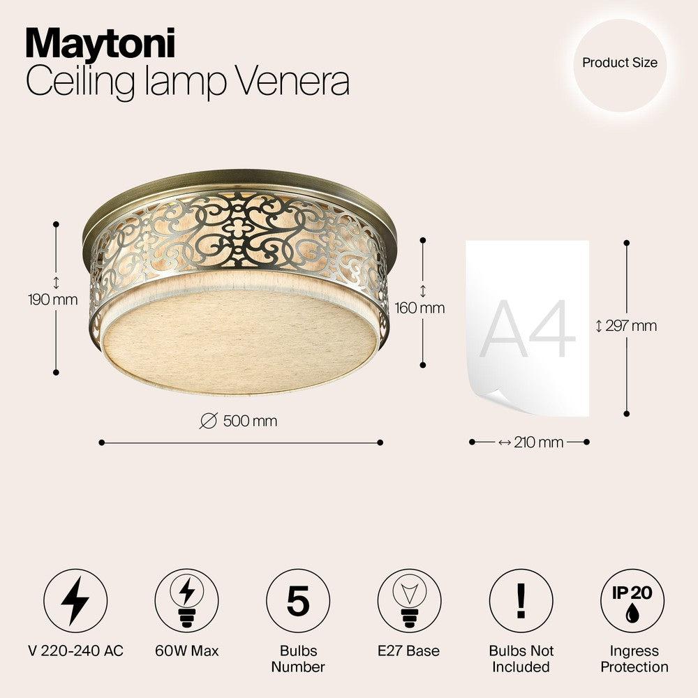 Venera Ceiling Lamp-Maytoni-South Charlotte Fine Lighting