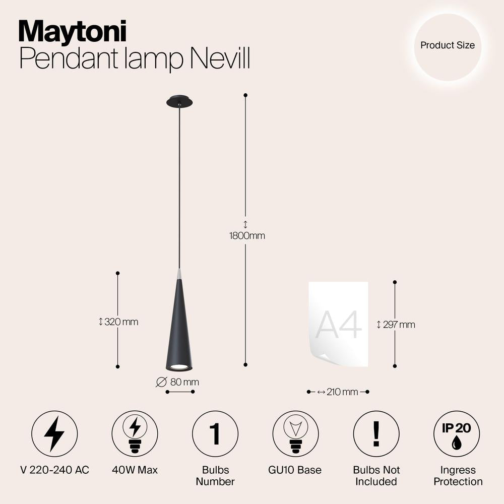 Nevill Pendant Lamp Black