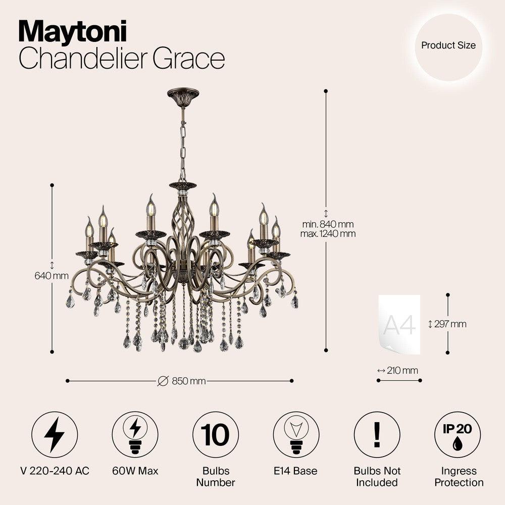 Grace Chandelier Large-Maytoni-South Charlotte Fine Lighting