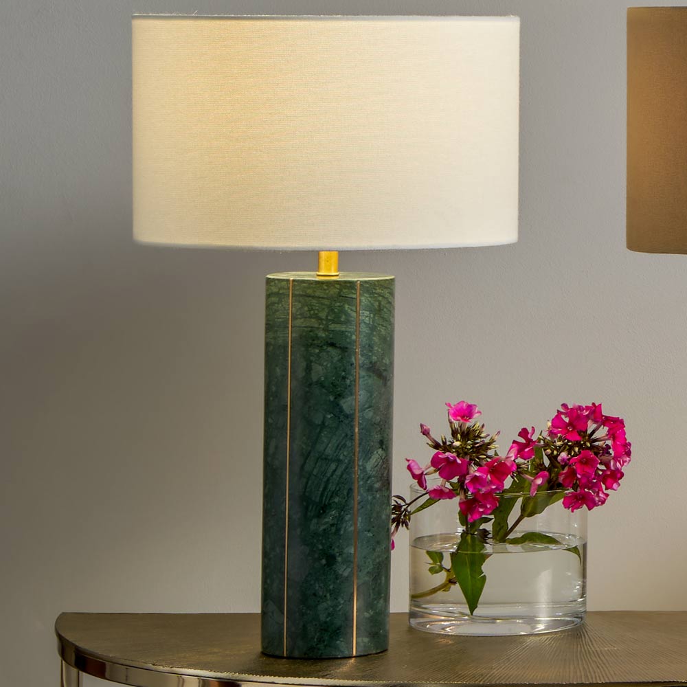 The Venetia table lamp green is ideal for your living room or a side table in a hallway