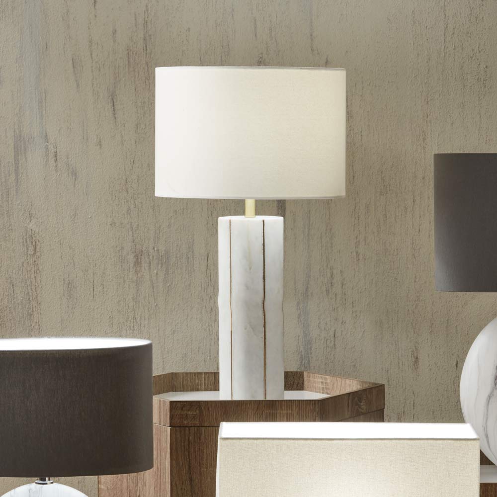 Venetia living room table lamp in marble