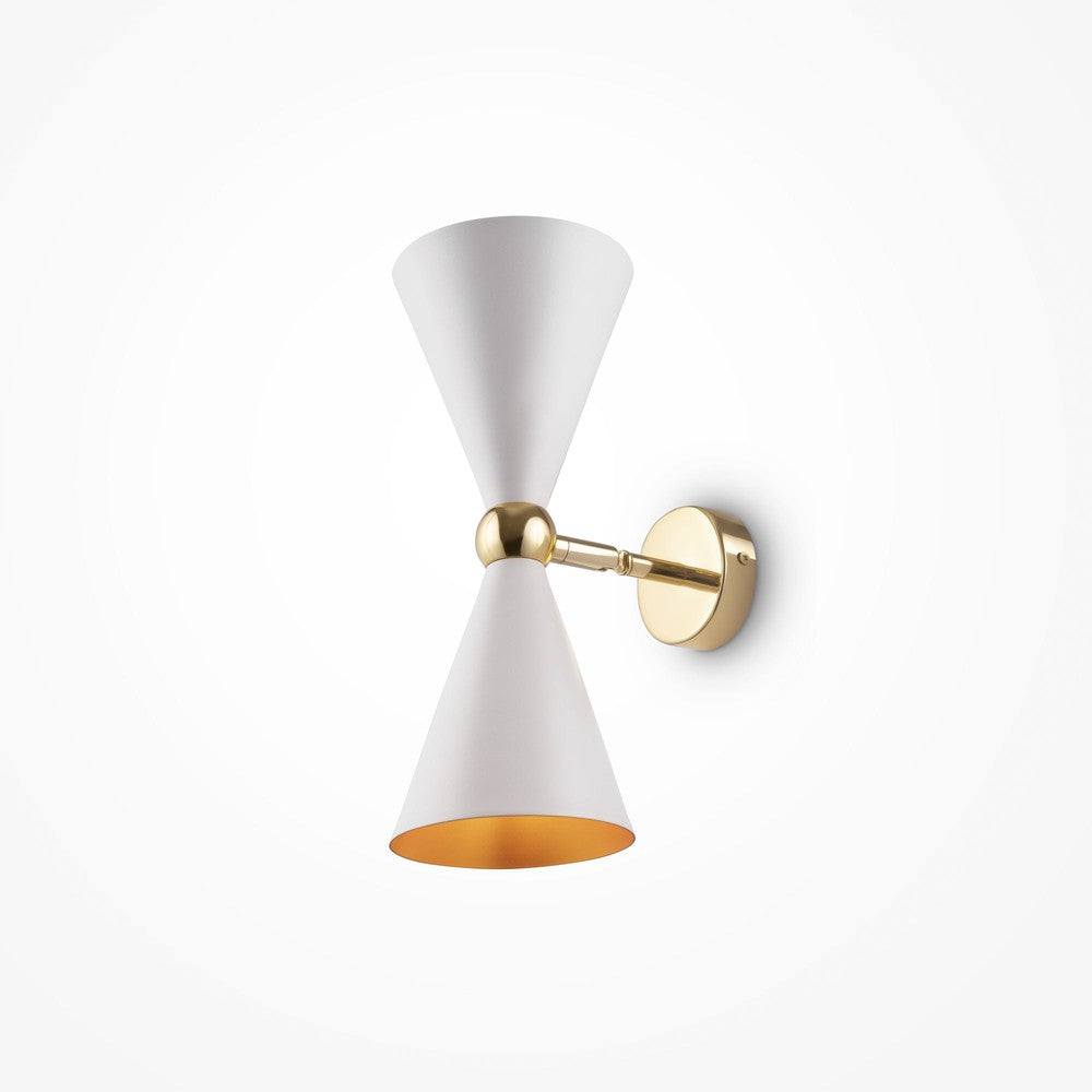 Vesper Wall Lamp With White with gold Styling-Maytoni-South Charlotte Fine Lighting